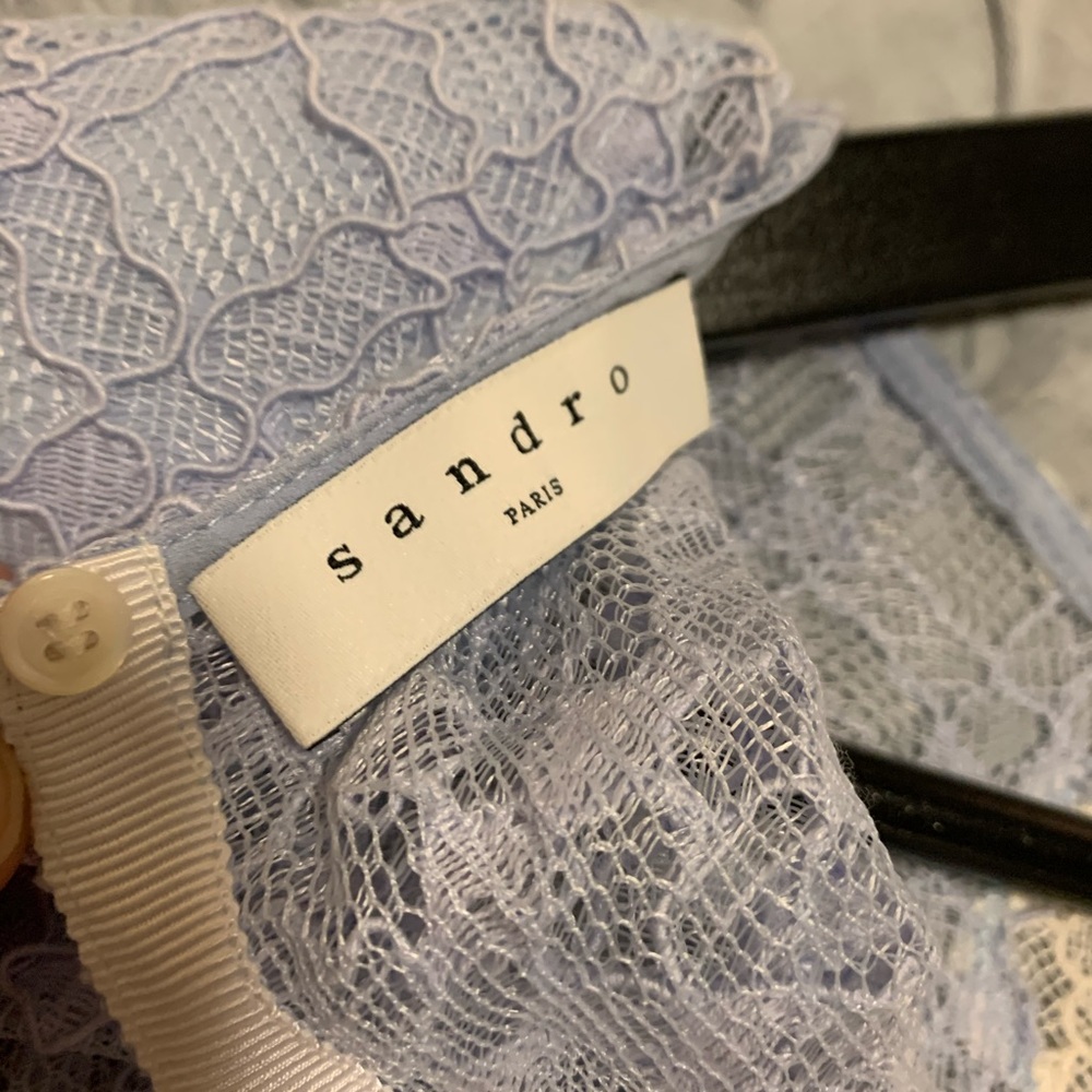 Sandro light blue floral dress - Picture 5 of 5